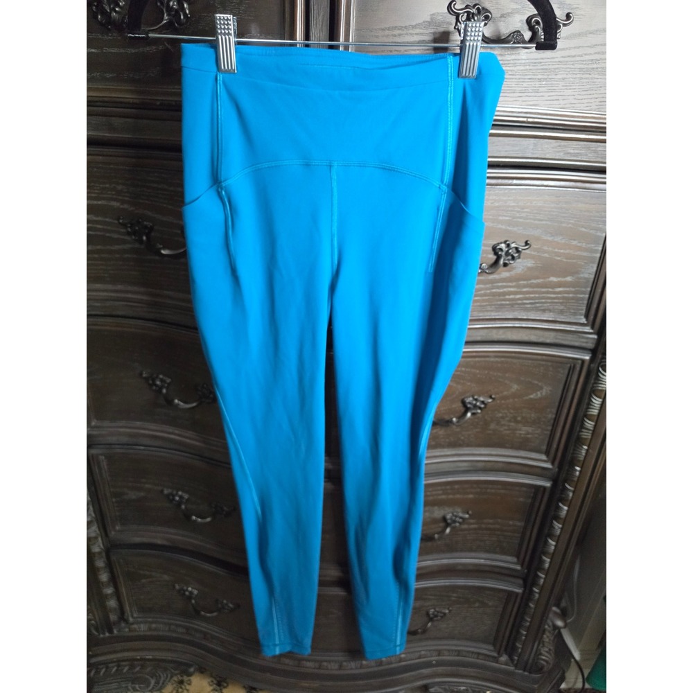 Lululemon Fast and Free High-Rise Tight 25 Nulux Blue Running Leggings Size 6